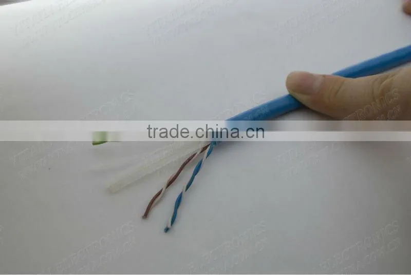 Green Color Flat Cable Cat6 UTP Lan Cable with RoHS Compliance