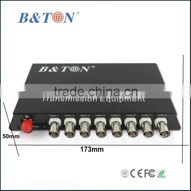 Fiber Optic Media Converter 8 channel