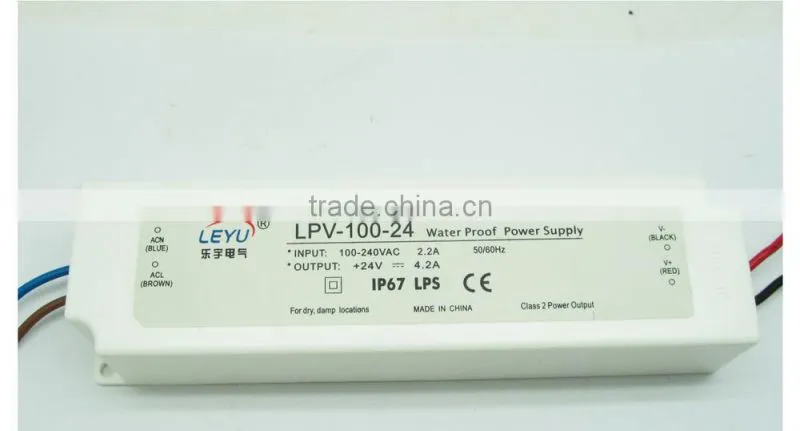 100W 36V 2.8A Constant Voltage IP 67 CE Transformer LPV-100-36
