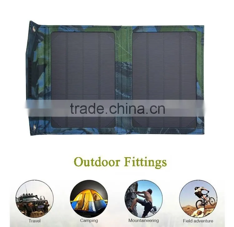 Best selling 5W 6V Foldable Mono Portable Solar Panel Charger