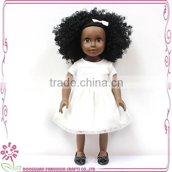 18 inch African vinyl doll oem