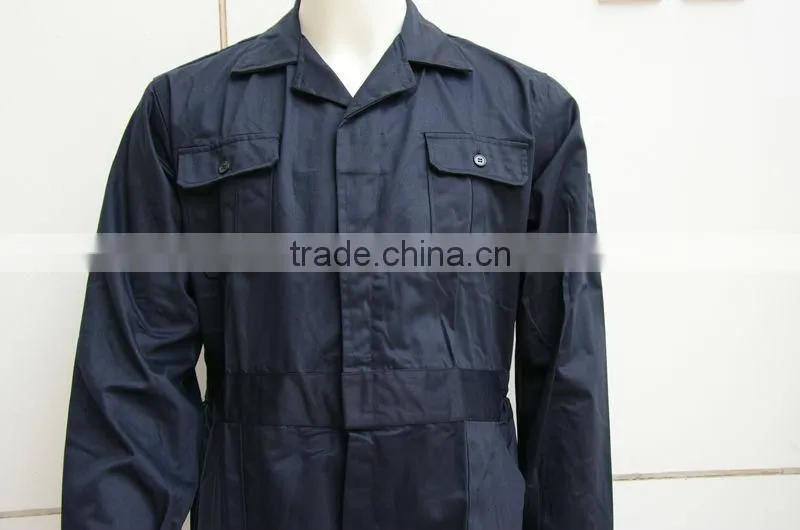 Wholesale smocked clothing boiler suits poly cotton mix fabrics anti-static rip stop safety men's industrial work coverall