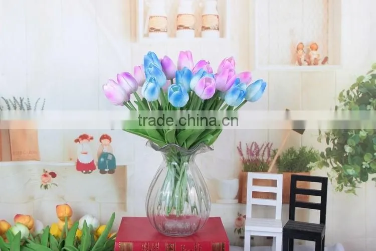 Wholesale artificial tulip, decorative plastic flowers making