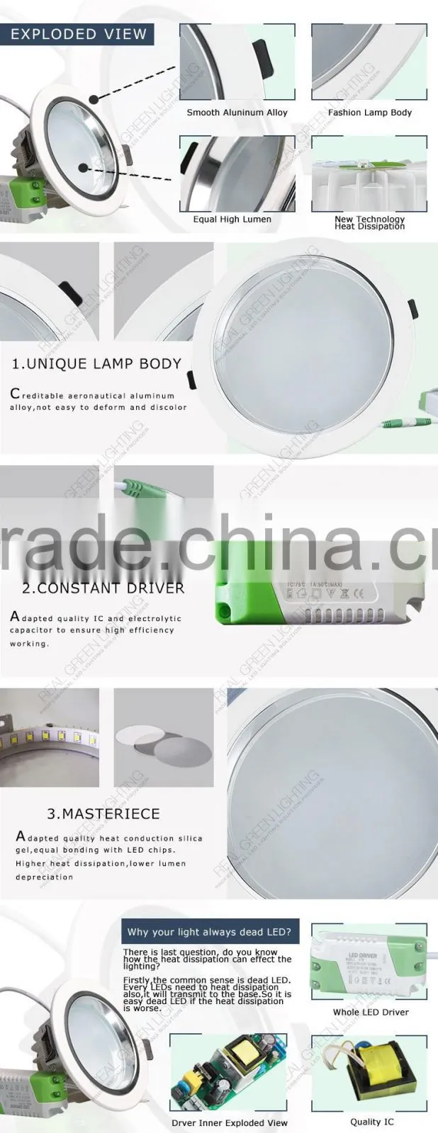 5W LED Downlight 5W Recessed IP44 LED Downlight