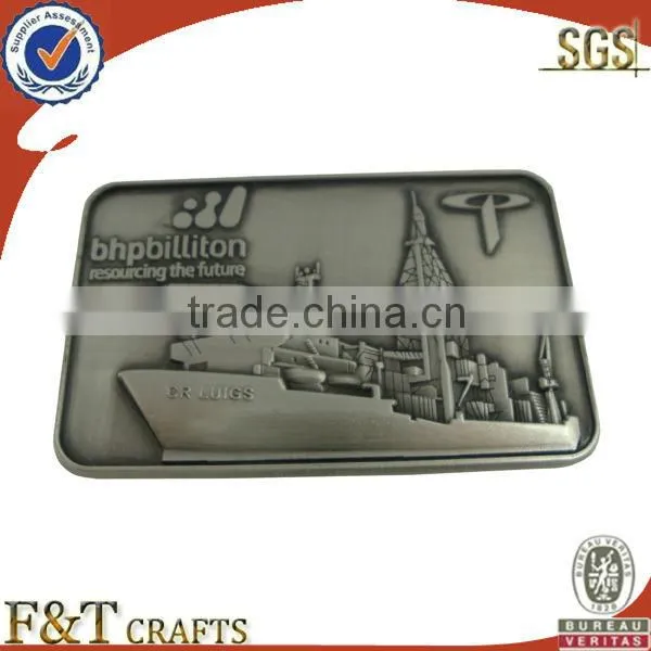 custom made metal 3D buckle belt