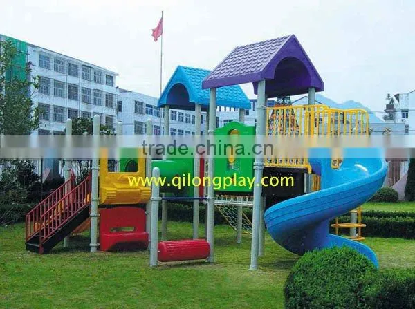 Factory price Nursery School Kids Outdoor Plastic Slide with EN1176 TUV certificate approved For sale LE.LL.006