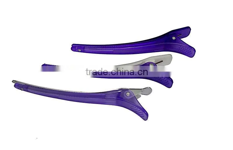 2014 new idea professional salon hair clip with rubber