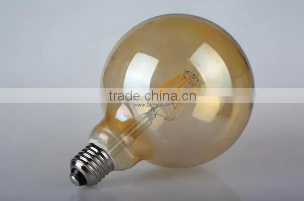2015 new style best selling top quality G125 4W led filament light vintage bulb with CE ROHS