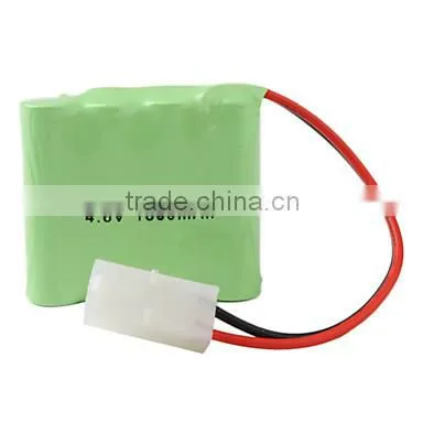 Free sample ni-mh rechargeable battery aa 4.8v 1200mah for lighting and tools