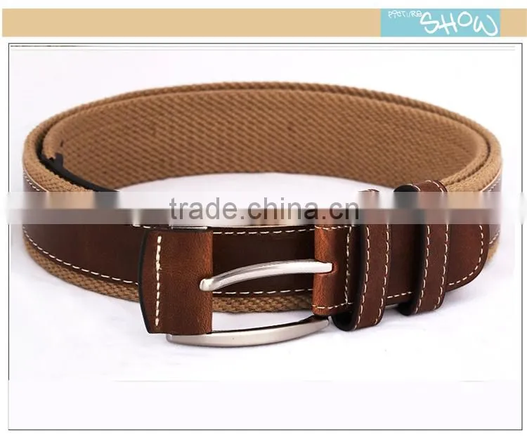 Custom belt cowhide leather belt canvas belt