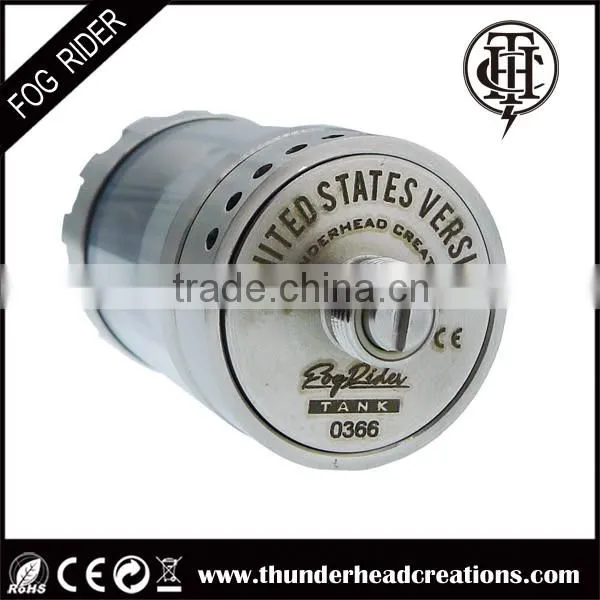 2016 top quality electronic cigarette vaporizer Fog Rider rta tank atomizer wholesale
