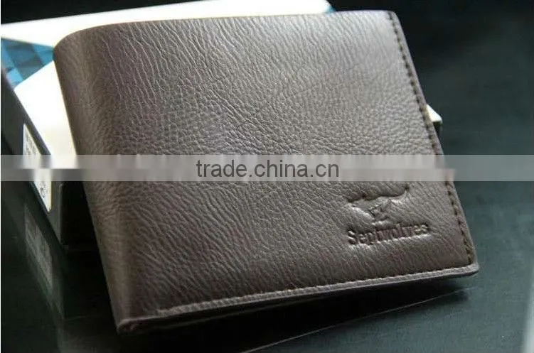 fashional men's genuine leather wallet/leather passport holder/men's genuine leather wallet with multifunctional pocket