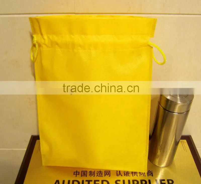 Promotional polyester drawstring bag