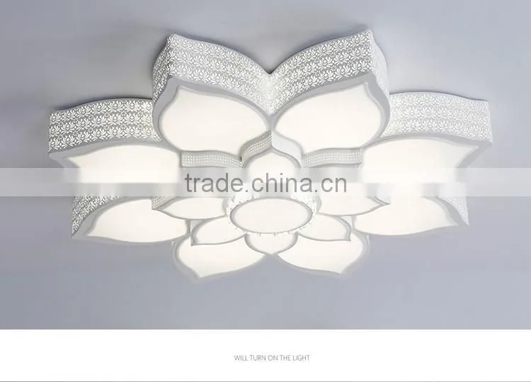 2016 Iron LED Ceiling Light Lotus Shaped Acrylic LED Ceiling Lamps