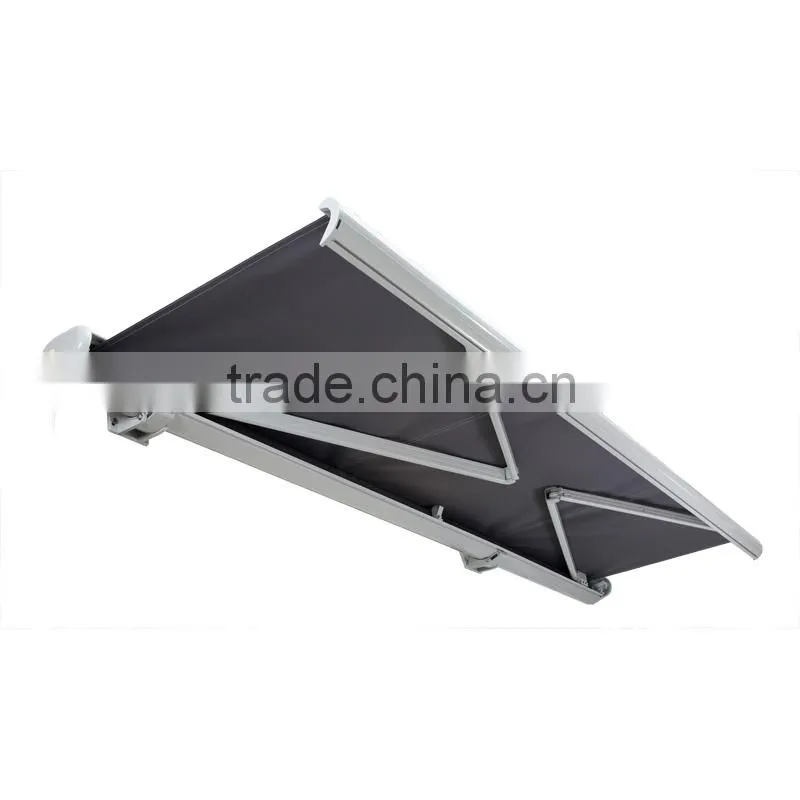 2.2m*1.5m- Retractable Full Cassette Folding arm Awning with LED lights