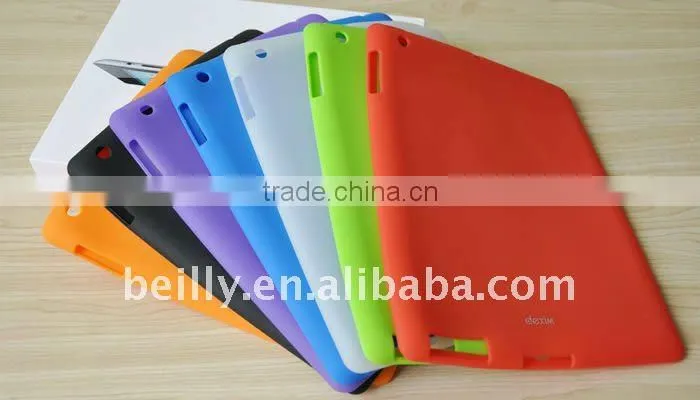 HOT SELL!!! Fashion candy silicone custom case for iPad 2