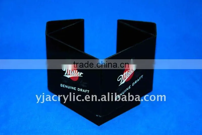 black acrylic tissue box