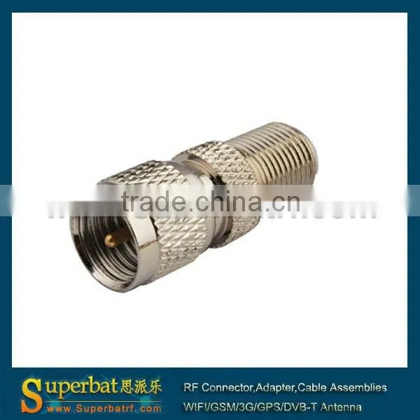 Mini-UHF-F Adapter Mini-UHF Plug to F Jack adapter switching adapter