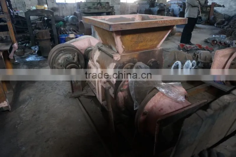 Manual mini solid clay brick making machine, cutter and extruder together