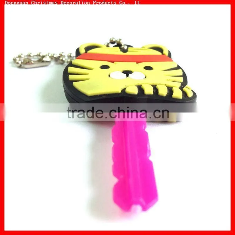 custom soft PVC key caps key covers