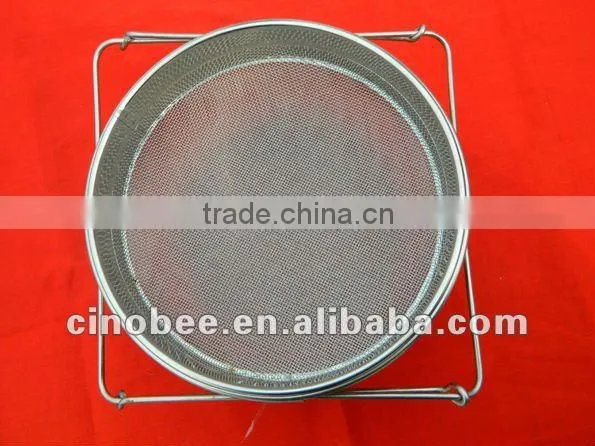 Stainless steel double honey strainer