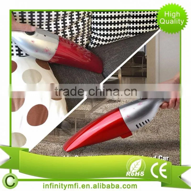 6V/45W Tweezers chromium Battery Cordless Rechargeable Dust Buster Hand Household vacuum cleaner/CAR Vacuum Cleaner