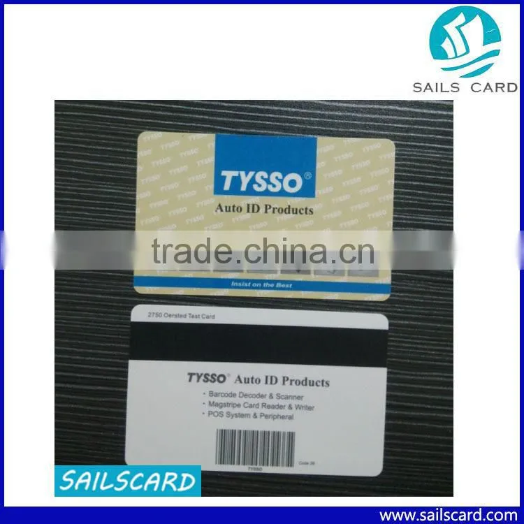 Fast Delivery Glossy RFID Smart Card with Loco/Hico Magnetic Stripe