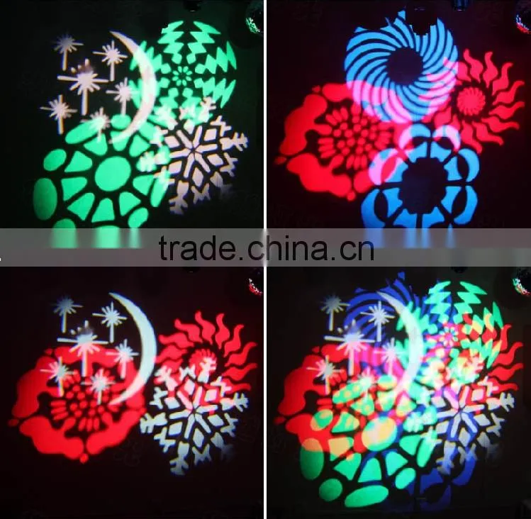 New design 8pcs import led RGBW gobo effect light for disco ktv