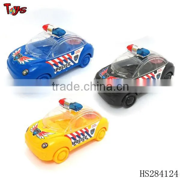 Wholesales pull line police car candy toy