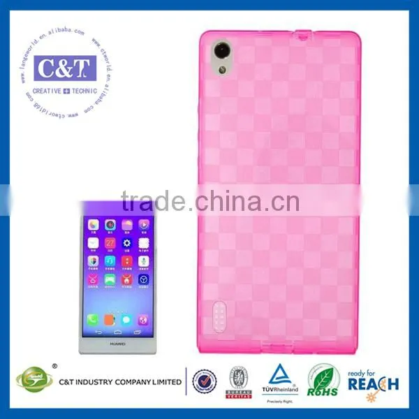 C&T Fashion new product customized flip case for huawei p7