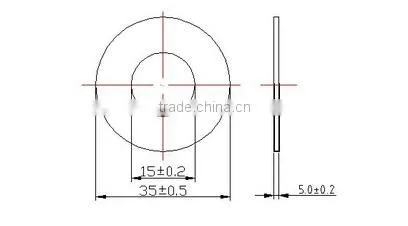 FT-3515T 44khz 35*15mm piezoelectric ceramic buzzing piece piezo electronic piezo (FBELE)