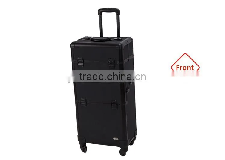 Fashion Style 2 In 1 Pull Out Trays Best Selling Trolley Makeup Case