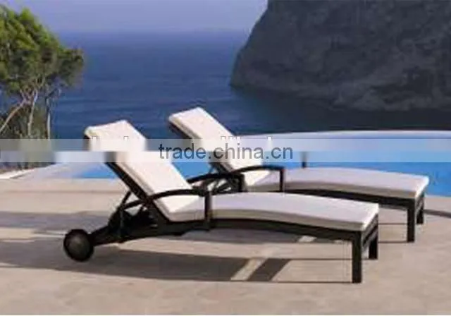 new products rattan outdoor chair with adjustable legs