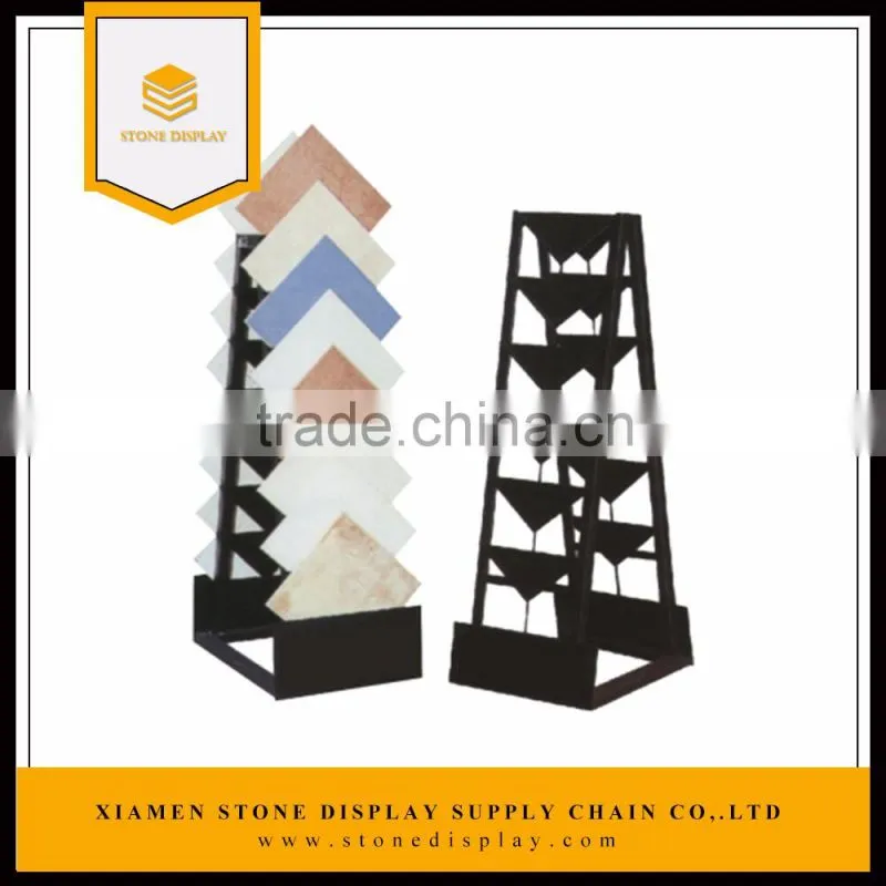 wholesale metal floor low price ceramic tiles exhibition display rack