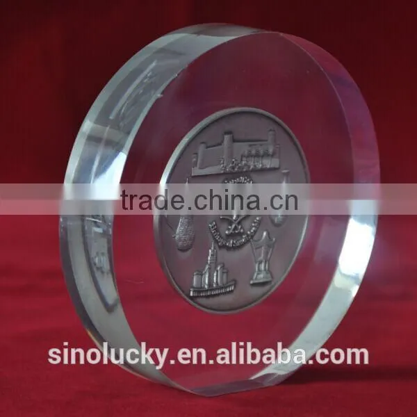 High quality crystal paper weight, crystal craft, crystal gift