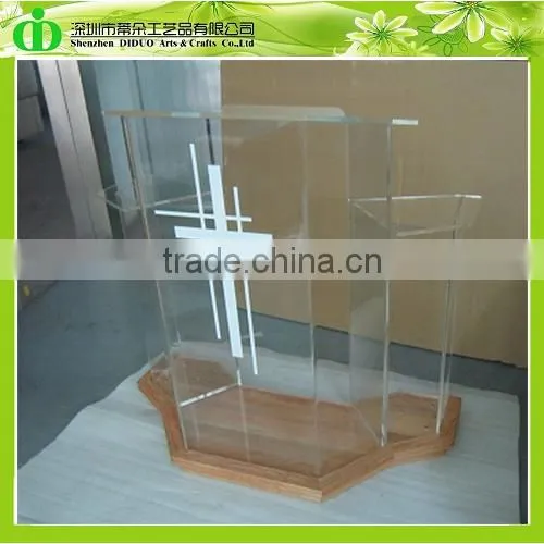 DDL-0023 ISO9001 Chinese Factory Made SGS Test Wholesale Modern Wooden Church Podium Designs