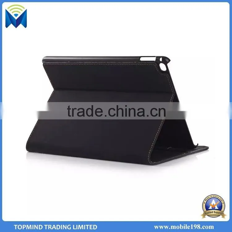 Best Price Retro Style Book Style Leather Case for iPad Pro with Card Slot