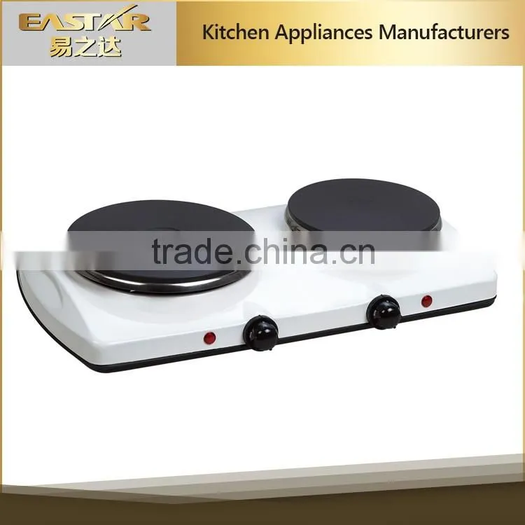 2016 hot sale 2 burner electric hot plate heating stove cast iron heating element