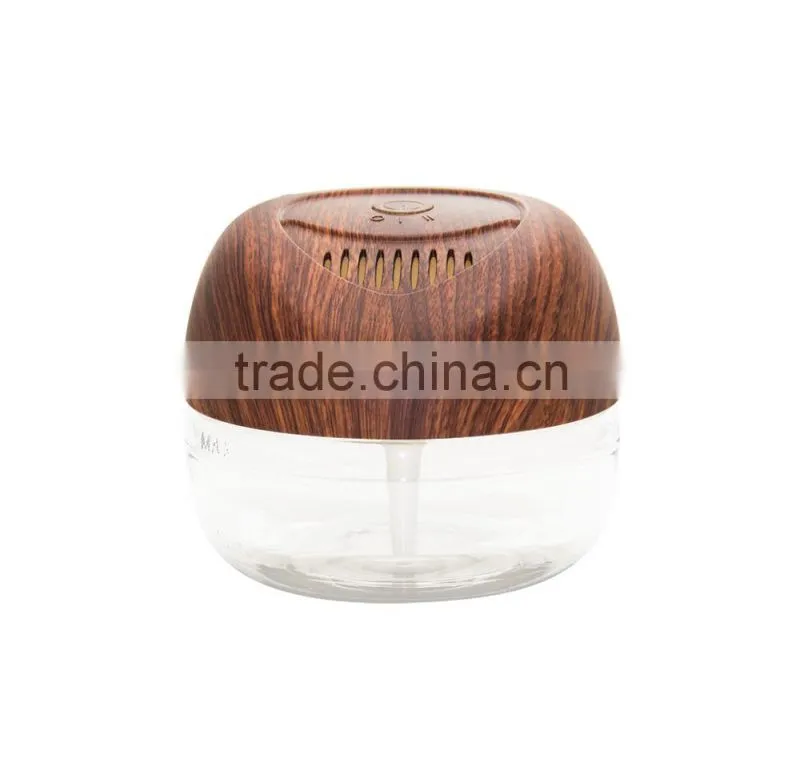 wooden surface air purifier with LED lights