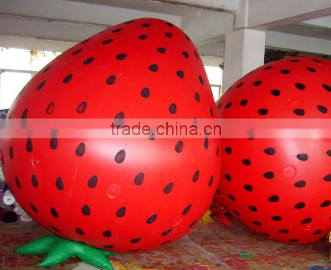 Commercial Inflatable Fruit Strawberry Helium Balloon for Sale