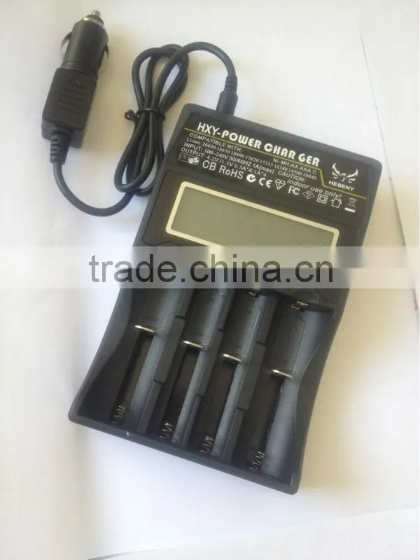 HXY 18650-C4 high quality intelligent multi-functional lithium ion 18650 battery charger