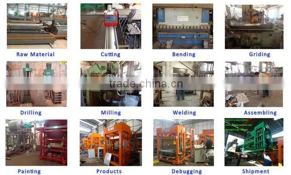 China machine export south africa QTJ 5-20 automatic cement concrete brick block making machine