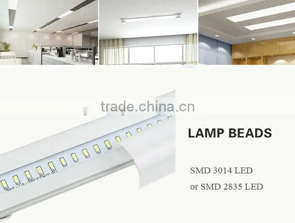 Top quality led light 4ft led tube alumium pc cover led sensor t8 tube