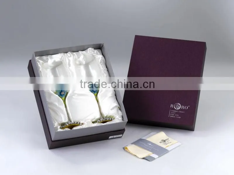 RORO March in Paris daisy enamel crystal glass red wine glass