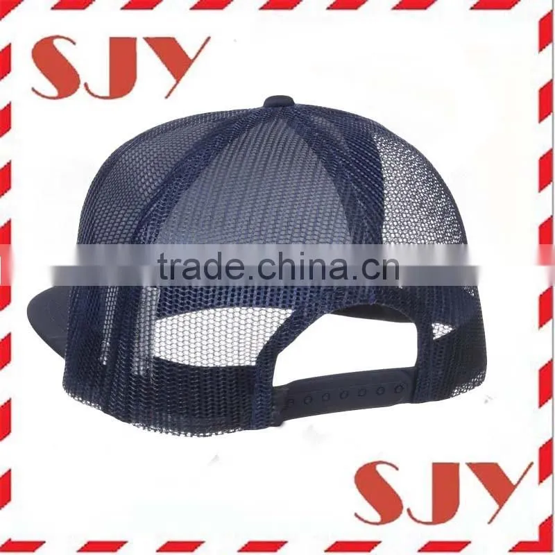 Flat brim mesh trucker cap wholesale sport baseball cap and hat