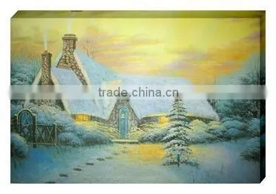 Christmas Tree art painting on canvas