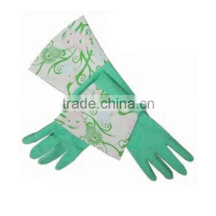 2016 new development DIY kitchen gloves with fashion cuff