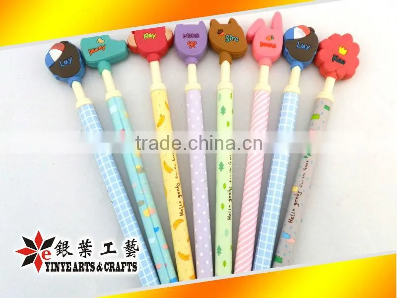 cute pvc ball pen for kids