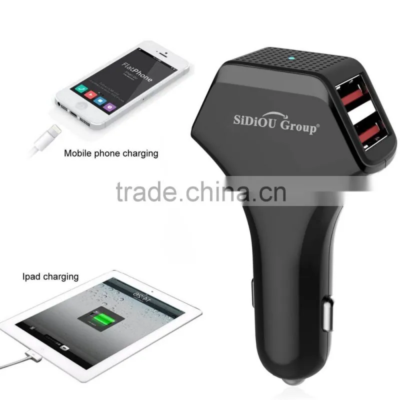 Sidiou Group 4 USB port Car Charger High Output Car Charger for IOS and Andriod devices