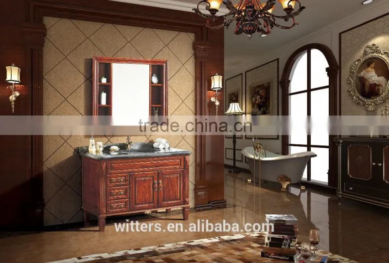 Top bathroom luxury natural marble bathroom cabinet furniture WTS850